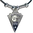 Indianapolis Colts Leather Necklace w/Beads & Pewter Pendant - NFL Football Fan Shop Sports Team Merchandise