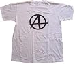 BLACK ANARCHY SYMBOL - White T-shirt