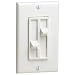 Leviton 6628-W SureSlide 300W Per Circuit Incandescent or 300VA Magnetic Low Voltage Dual slide-to-OFF Dimmer, Single Pole, White