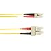 Black Box 3m (9.8ft) SCLC YL OS2 SM Fiber Patch Cable INDR Zip OFNR