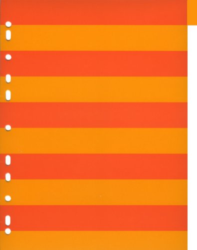 Semikolon Striped A4/Letter Size Index Dividers, 10-Count, Yellow/Orange (642-01)
