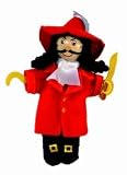 Captain Hook Wooden Head Finger Puppet
