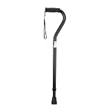 Nova Ortho Med 1080BK Bariatric Cane Offset with Strap, Black