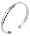 925 Sterling Silver Plain Cuff Bracelet--Clarity and Strength!