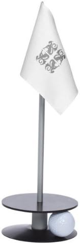 Anne Stone Golf Putt-A-Round White Flag 1 Putting Aid, Black, Small