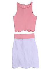 Summer Acrylic  Sleeveless Bodycon Dress  With Ruffles