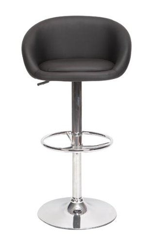 Set of 2 Black Leather Chair Home Decor Accent #80838