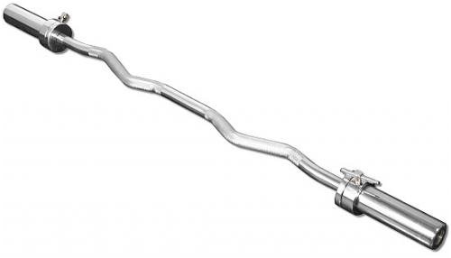 Cap Barbell Olympic Solid Chromed Curl Bar