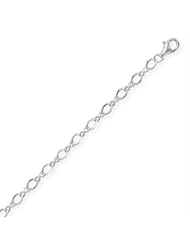 .925 Sterling Silver Figure 8 Chain Necklace (3.5mm)