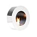 SEI Round Stainless Steel Wall Mount Gel Fuel Sconce