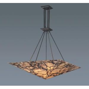 ELK Lighting 9010-9 Imperial Granite 9 Light Ceiling Pendant in Dark Antique Brass by Elk