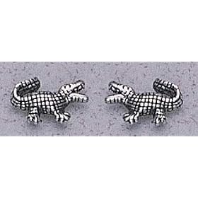 Small Open Mouth Alligator Earrings