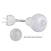 Motion Sensor LED Bulb Light PIR Infrared Detection forpow 4w with Adjustale Tube & US Plug,Auto Switch Energy Saving Stairs Night Lamp,Warm White for Bedroom, Toilet,Doorway