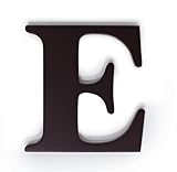 Kids Line Espresso Wooden Letter, E Kids Line Espresso Wooden Letter, E