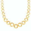14k Gold Wavy Link Necklace- 18 IN