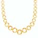 14k Gold Wavy Link Necklace- 18 IN
