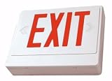 Fulham 10972 - FHEX21-W-D-R 2 x 7 watt 120/277 volt White / Red Exit Light