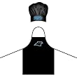 Carolina Panthers NFL Barbeque Apron and Chef's Hat