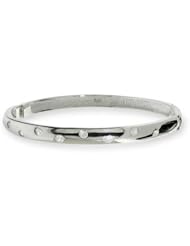 Etoile CZ Sterling Silver Bangle Bracelet