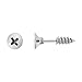 Small Stainless Steel Screw Stud Earrings 7/8 inch