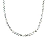 6-7mm Platinum Grey Freshwater Cultured Pearl Endless Necklace, 100