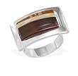 Mosaic Multicolor Amber Ring