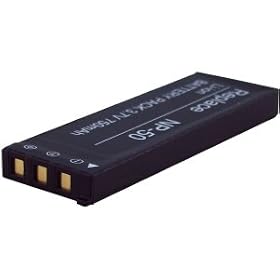 DENAQ 750mAh Li-Ion Camera/Camcorder Battery for Casio Exilim EX-V7, EX-V8, EX-V7SR, EX-V8SR - 750 mAh - Lithium Ion (Li-Ion)-by DENAQ