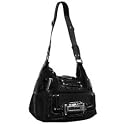 Women's Camilla Black Jacquard Hobo: Black Hobo