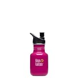 Klean Kanteen 12-Ounce Classic Sport Cap 2.0 Stainless Steel Water Bottle, Active Pink