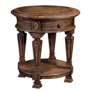 Bernhardt Furniture 428-123 Santa Round Accent End Table, Gmelina