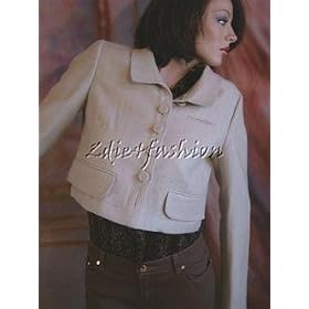 $1310 New CHLOE Natural Silk Tweed Cropped Jacket 42 10