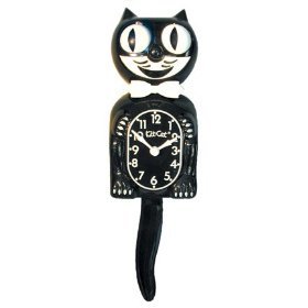 Kit Cat Clock - Classic Black w/ Batteries