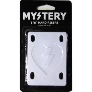 Mystery White Skateboard Risers Set 1 8