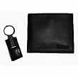 Men's Kenneth Cole Reaction Passcase Wallet & Key Chain Set Black