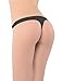 Liqqy Women's 3 Pack No-show Lingerie Thong Panties