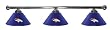 Denver Broncos Pool Table Light - Chrome bar