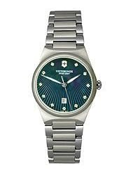 Victorinox Swiss Army Victoria Black Mother-of-Pearl Dial Womens Watch #241536