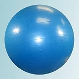 Extra Thick 65cm (26 inch) Anti-Burst Blue Yoga Ball, Yoga Beginner Balance Ball, Yoga Exercise Ball