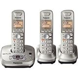 Panasonic KX-TG4023N DECT 6.0 PLUS Expandable Digital Cordless Answering System with 3 Handsets
