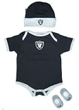 Oakland Raiders Baby onesie with cap and booties