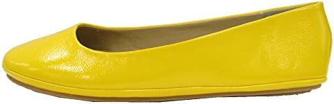 Soda Women's Afar Ballerina Flats Shoes,7 B(M) US,Yellow Patent