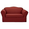 Cotton Duck Sofa Slipcover - Claret (2-pc.)