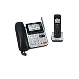 AT&T DECT 6.0 Black/Silver Digital Corded/Cordless Answering System (CL84109)