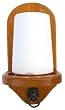 Wall Mount Pool Table Cone Chalk Holder Oak With Chalk