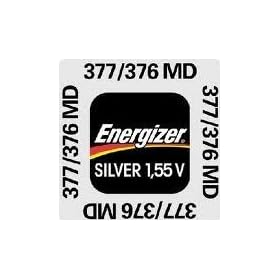 One (1) X Energizer 377 SR626SW SB-AW Silver Oxide Watch Battery 1.55v Blister Packed