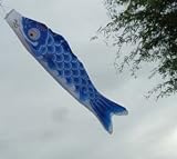 Nylon Koinobori Fish Windsock (large 59 inch) #L49blue