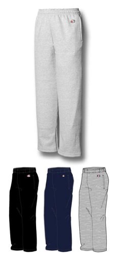 Champion Youth 9 oz 50/50 Open Bottom Sweatpants, LIGHT STEEL, Large