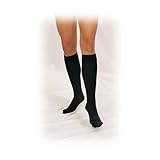 TRUFORM Therapeutic Compression Stocking Below Knee Closed Toe 30-40 mmHg Small Black