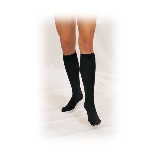 TRUFORM Therapeutic Compression Stocking Below Knee Closed Toe 30-40 mmHg Large Black