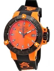 Subaqua Womens 10129 Noma III Quartz Orange Dial Rubber Strap Watch
